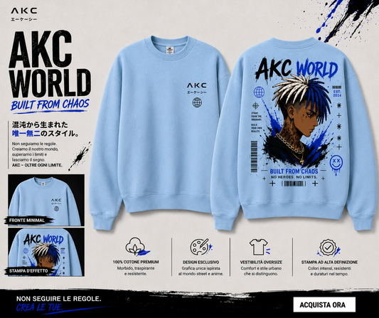 Felpa Oversize AKC World – Built From Chaos