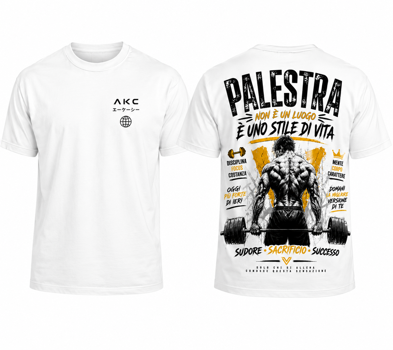 AKC – Palestra Non È Un Luogo, È Uno Stile Di Vita | T-Shirt Premium Gym Edition