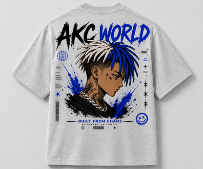 AKC World Oversize T-Shirt – Built From Chaos Streetwear Edition