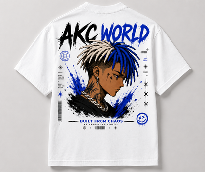 AKC World Oversize T-Shirt – Built From Chaos Streetwear Edition