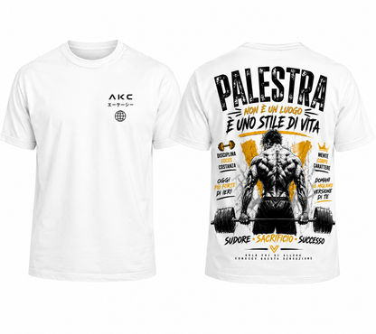 AKC – Palestra Non È Un Luogo, È Uno Stile Di Vita | T-Shirt Premium Gym Edition