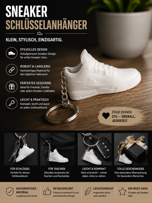 Sneaker Schlüsselanhänger – Style für echte Sneaker-Fans