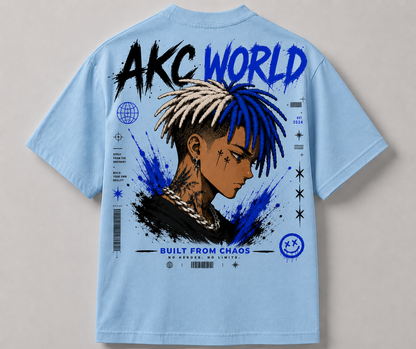 AKC World Oversize T-Shirt – Built From Chaos Streetwear Edition