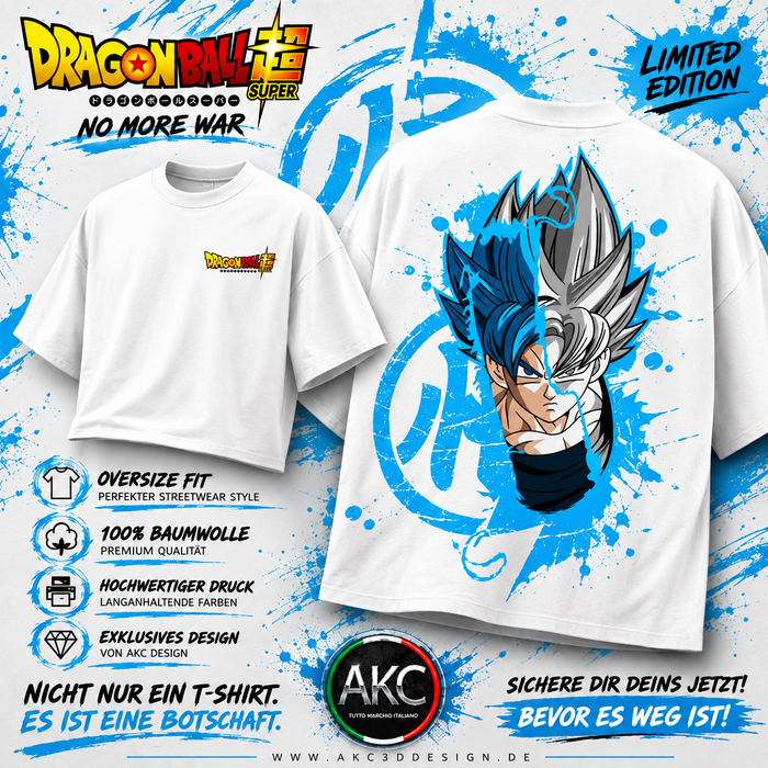 ANIME DRAGON BALL SUPER – NO MORE WAR ⚡T-SHIRT (Kopie) (Kopie)